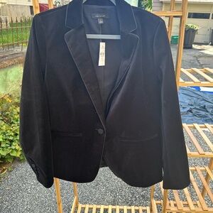 Anne Klein Velvet Black Blazer